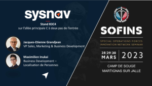 Sysnav présent au Sofins 2023, Stand B3C4 